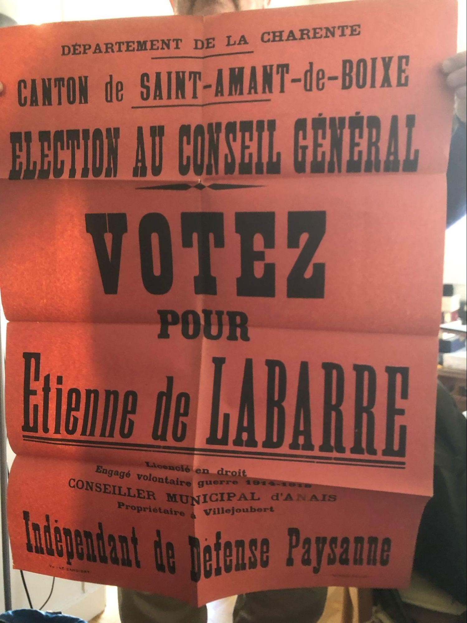 Affiche électorale, campagne de 1949