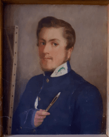 Léo de Labarre, autoportrait (1838) en uniforme du collége de Pontlevoy