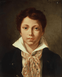 Portrait de Charles de Verninac, neveu de Delacroix, par Delacroix 1819